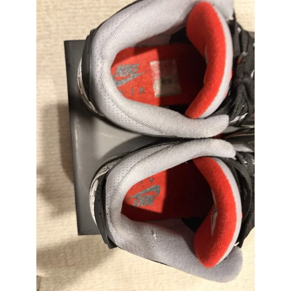 2018 Grail Nike Air Jordan 3 Retro OG Black Cement Leather w/ Box & Receipts 9.5